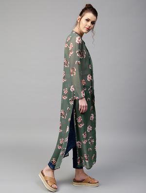front open floral shrug - 17112167 - Standard Image - 2