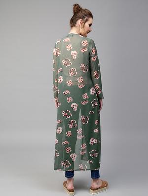 front open floral shrug - 17112167 - Standard Image - 3
