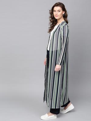 front open striped shrug - 17112168 - Standard Image - 2