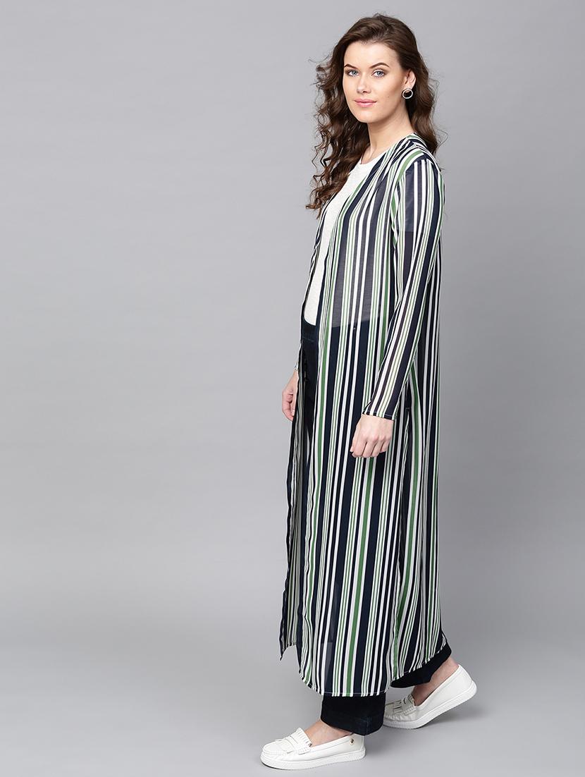 front open striped shrug - 17112168 - Zoom Image - 2