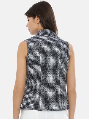 lapel neck printed summer jacket - 17112220 - Standard Image - 3