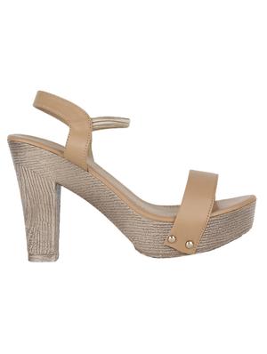 beige ankle strap sandals - 17112579 - Standard Image - 2