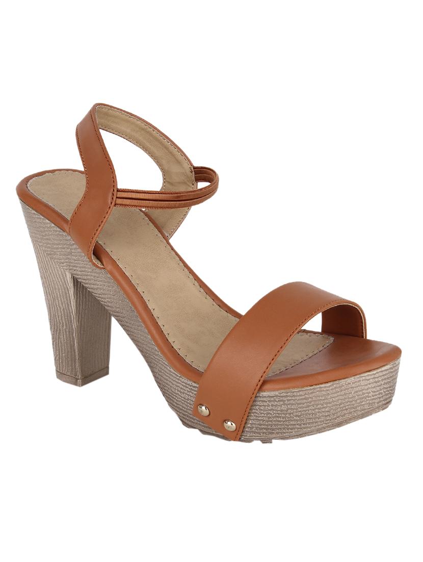 tan ankle strap sandals - 17112580 - Zoom Image - 1