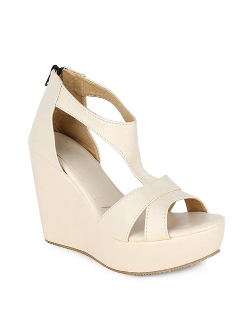 beige ankle strap wedges - 17112582 - Standard Image - 1