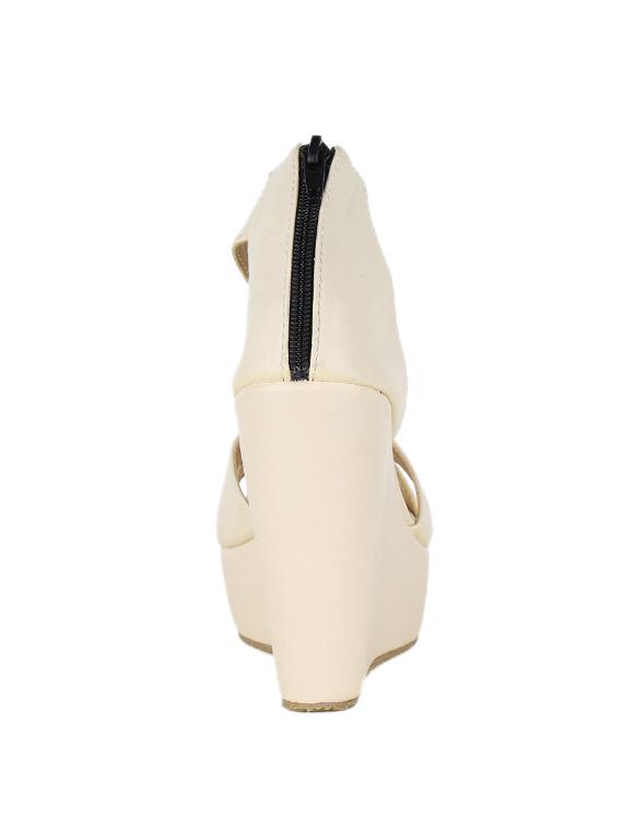 beige ankle strap wedges - 17112582 - Zoom Image - 3