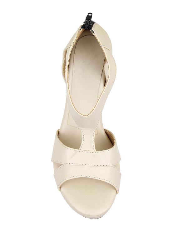 beige ankle strap wedges - 17112582 - Zoom Image - 4