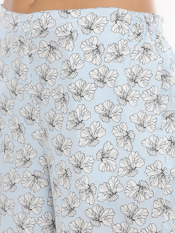 floral pyjama nightwear set with mask - 17112596 - Zoom Image - 4