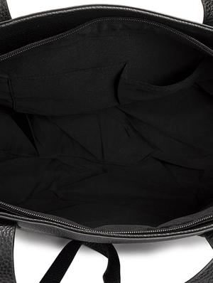 black leatherette regular tote - 17112768 - Standard Image - 3
