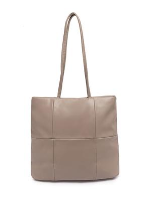 beige leatherette (pu) regular tote - 17112770 - Standard Image - 2