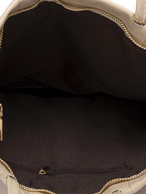 beige leatherette (pu) regular tote - 17112771 - Standard Image - 3