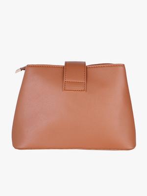 brown leatherette regular sling bag - 17112777 - Standard Image - 2