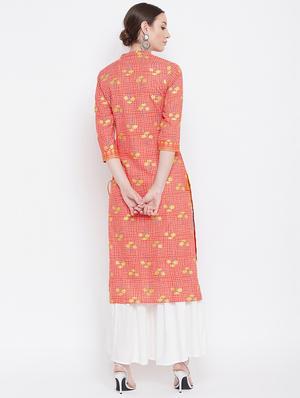 printed kurta sharara set - 17112978 - Standard Image - 3