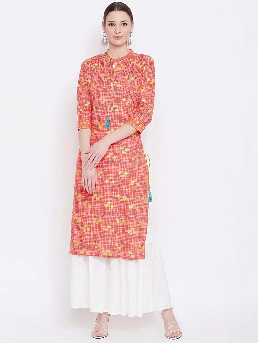 printed kurta sharara set - 17112978 - Zoom Image - 1