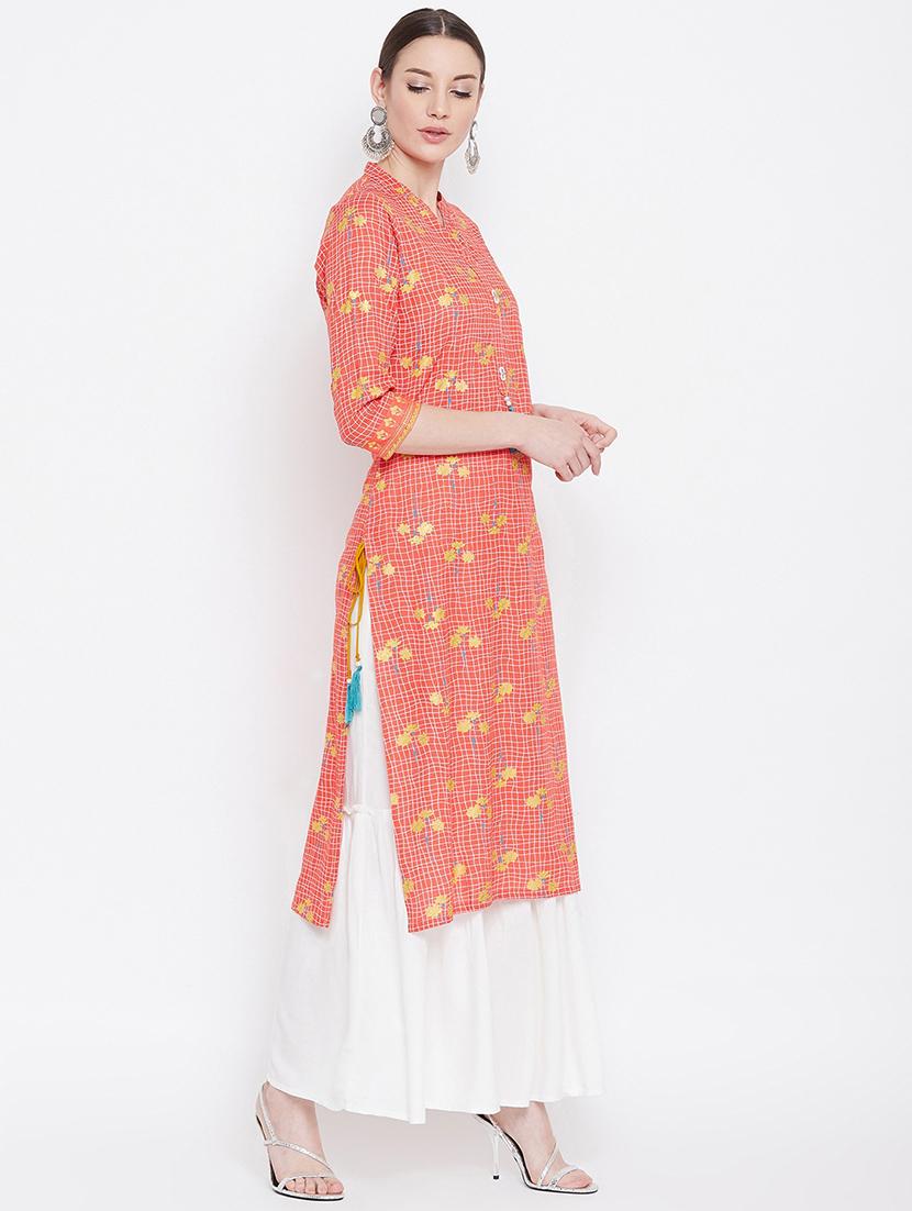 printed kurta sharara set - 17112978 - Zoom Image - 2