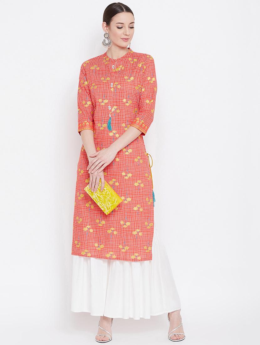 printed kurta sharara set - 17112978 - Zoom Image - 4