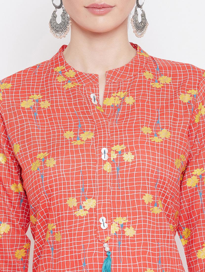 printed kurta sharara set - 17112978 - Zoom Image - 5