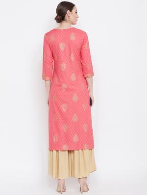 printed kurta sharara set - 17112979 - Standard Image - 3