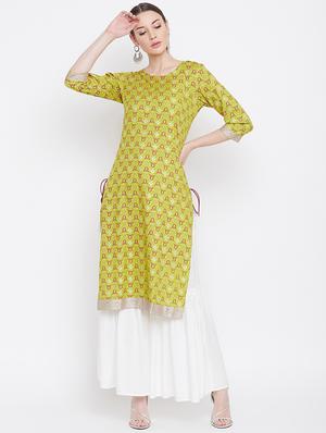 printed kurta sharara set - 17112980 - Standard Image - 2