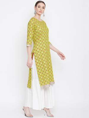 printed kurta sharara set - 17112980 - Standard Image - 3