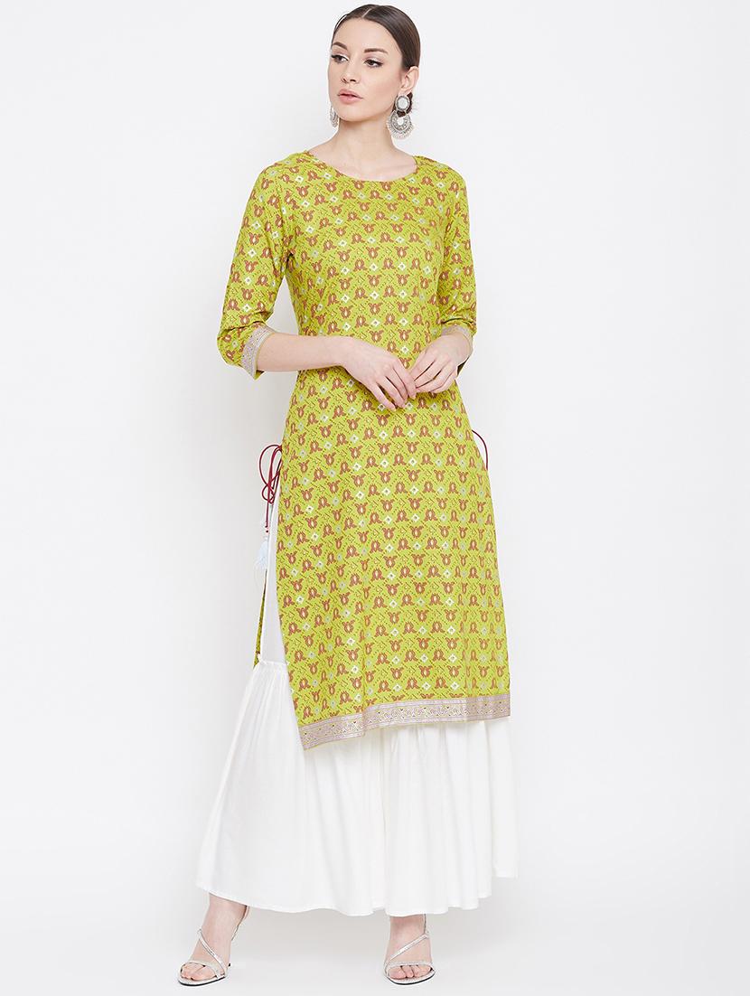 printed kurta sharara set - 17112980 - Zoom Image - 1