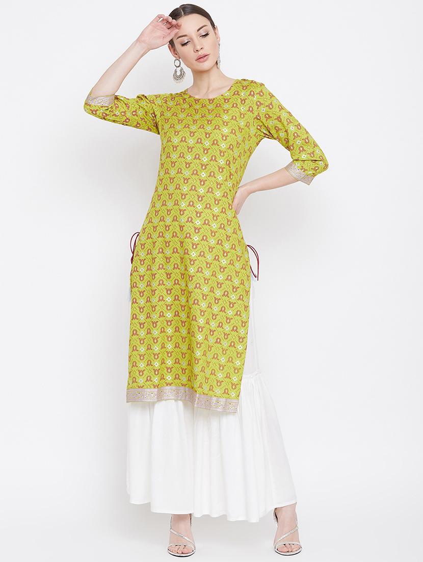 printed kurta sharara set - 17112980 - Zoom Image - 2