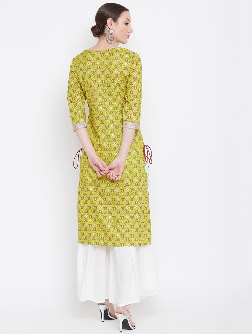 printed kurta sharara set - 17112980 - Zoom Image - 4