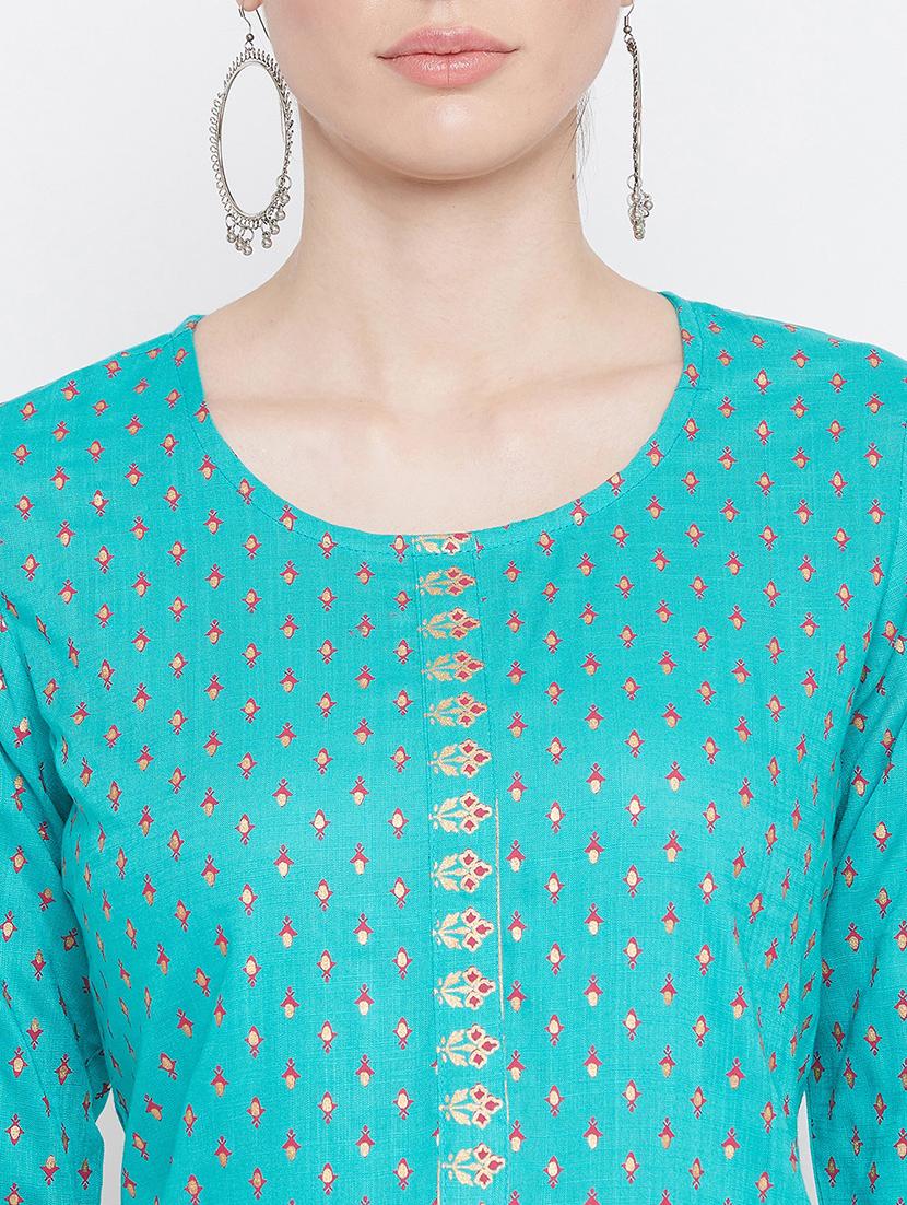printed kurta sharara set - 17112981 - Zoom Image - 5