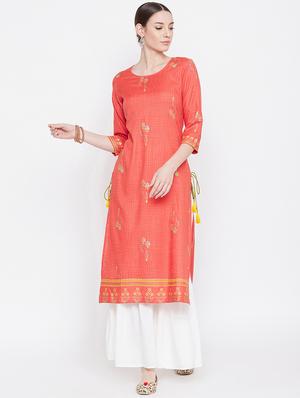 printed kurta sharara set - 17112982 - Standard Image - 2