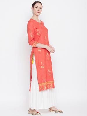 printed kurta sharara set - 17112982 - Standard Image - 3