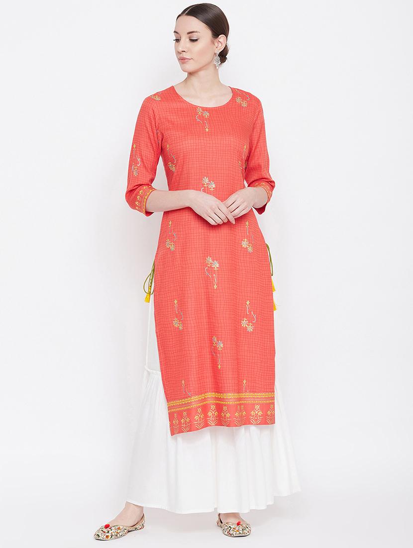 printed kurta sharara set - 17112982 - Zoom Image - 1