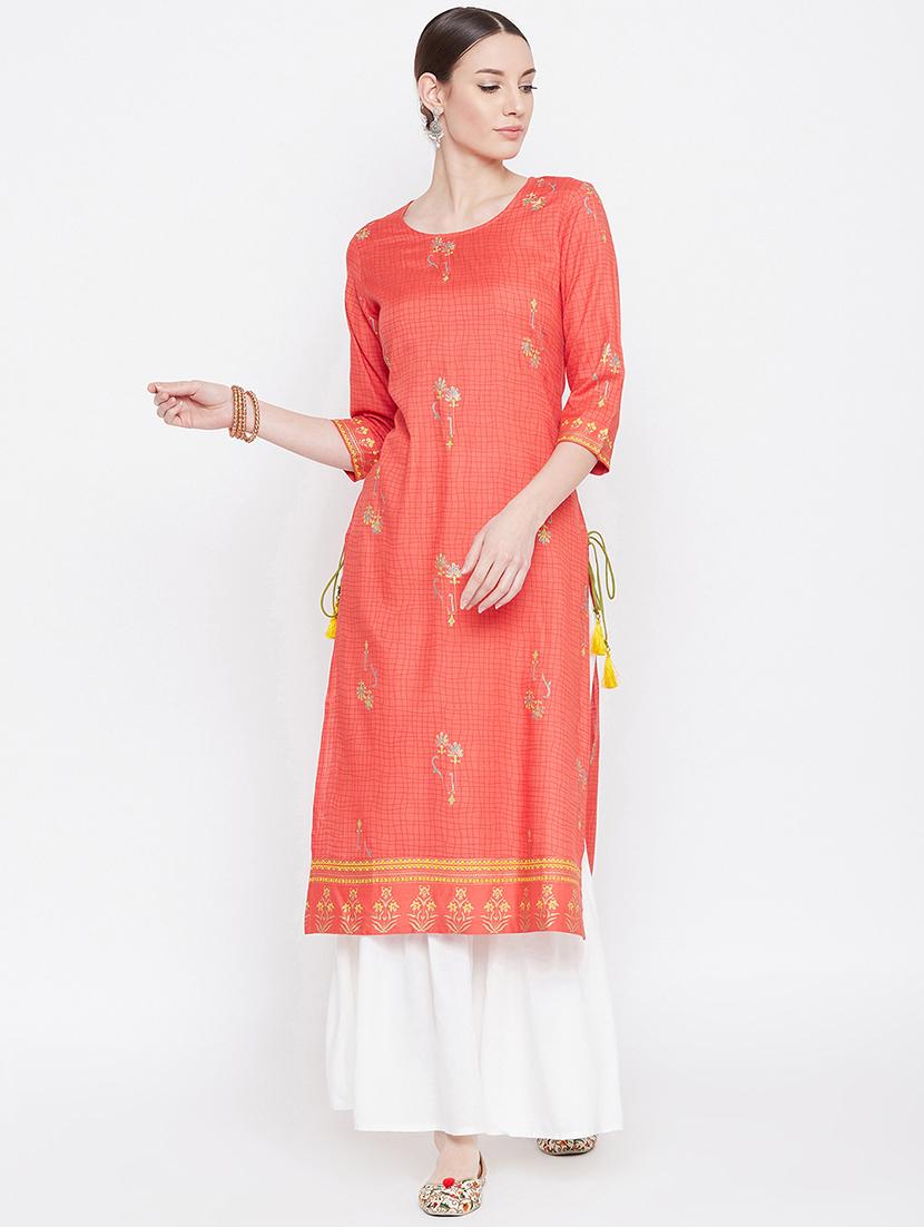printed kurta sharara set - 17112982 - Zoom Image - 2