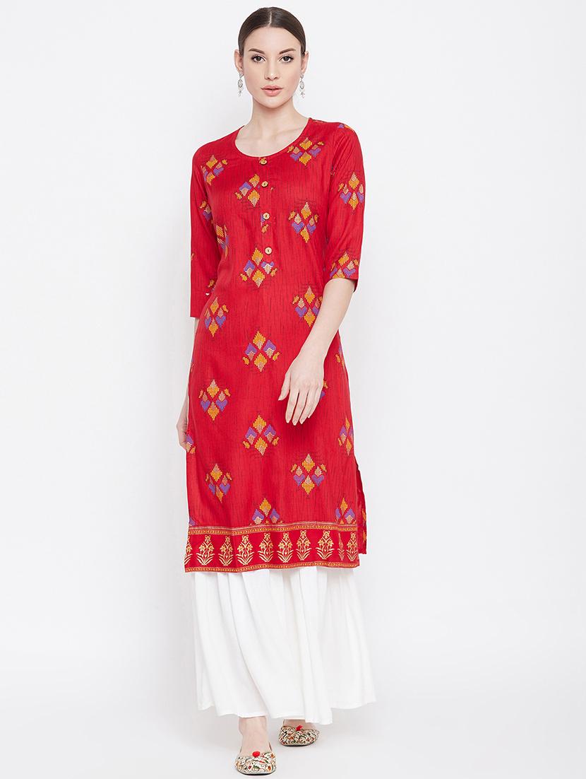 printed kurta sharara set - 17112987 - Zoom Image - 1