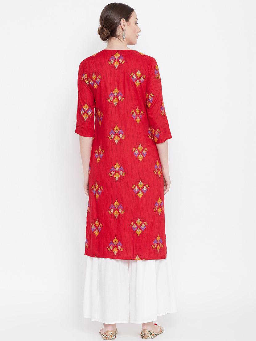printed kurta sharara set - 17112987 - Zoom Image - 4