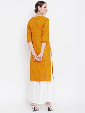 printed kurta sharara set - 17112989 - Standard Image - 3