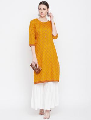 printed kurta sharara set - 17112989 - Standard Image - 4