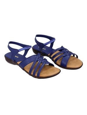 blue back strap sandals - 17113604 - Standard Image - 2