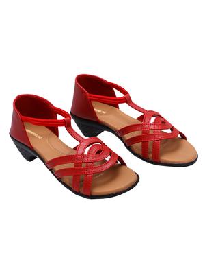 red closed back sandals - 17113614 - Standard Image - 2