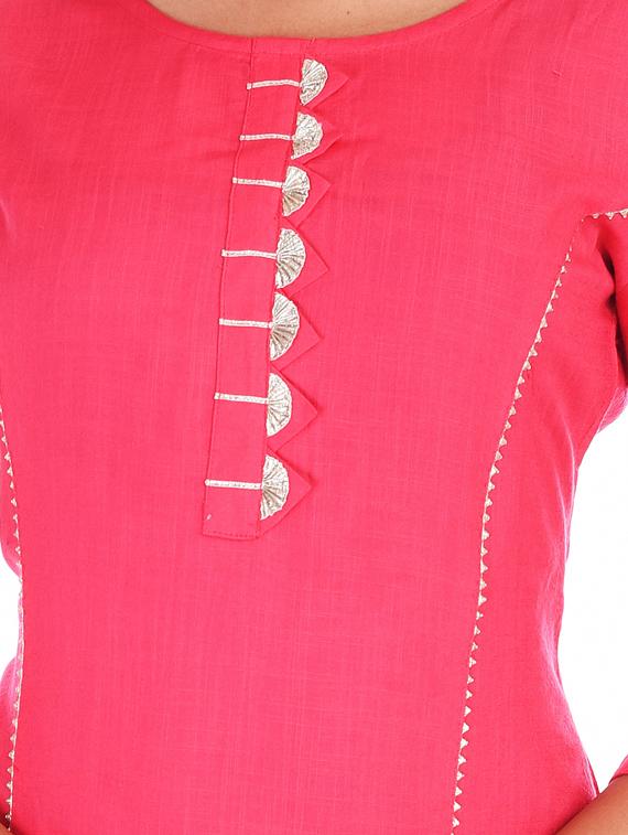 solid kurta pant set - 17113757 - Zoom Image - 4