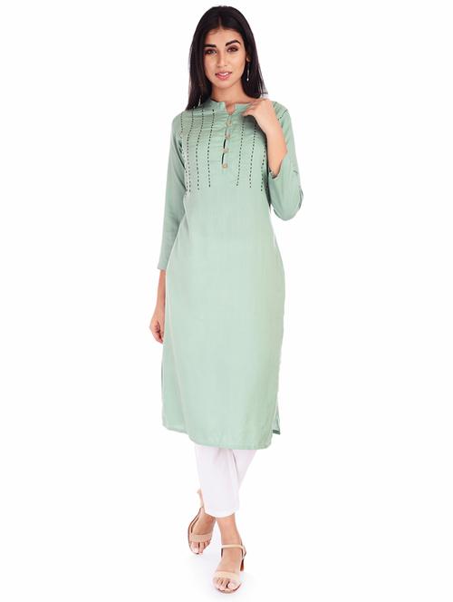 solid kurta pant set - 17113760 - Standard Image - 1
