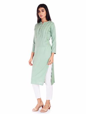 solid kurta pant set - 17113760 - Standard Image - 2