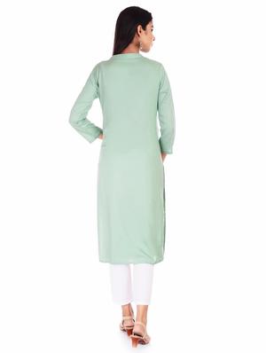 solid kurta pant set - 17113760 - Standard Image - 3