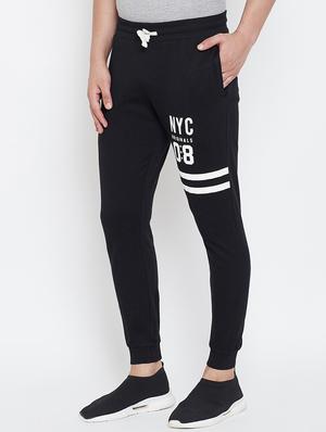 black printed jogger - 17114026 - Standard Image - 2