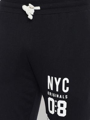 black printed jogger - 17114026 - Standard Image - 5