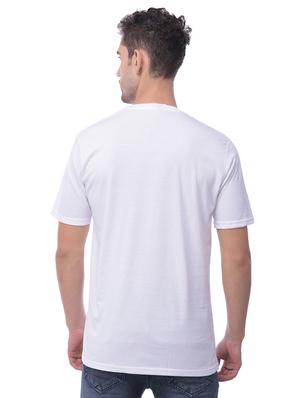 white typographic chest print t-shirt - 17114212 - Standard Image - 2