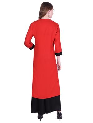 embroidered straight kurta - 17115882 - Standard Image - 3