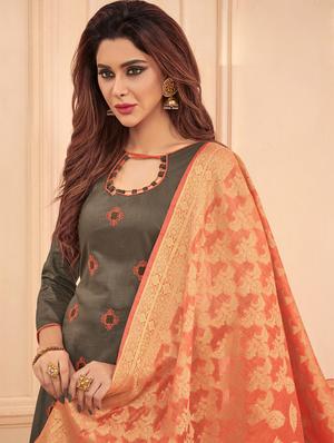 churidaar unstitched suit - 17115984 - Standard Image - 2