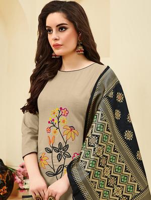 churidaar unstitched suit - 17116042 - Standard Image - 2