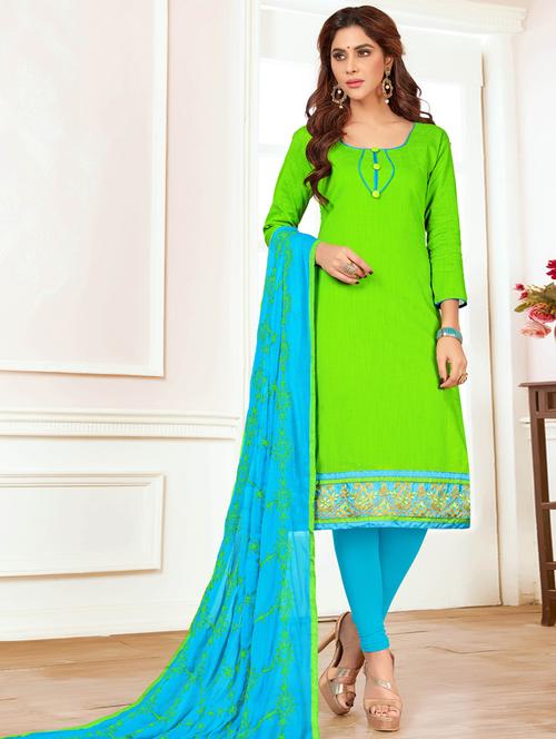 churidaar unstitched suit - 17116062 - Standard Image - 1