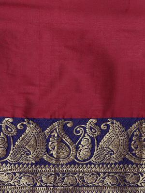 solid kanjivaram saree with blouse - 17116274 - Standard Image - 4