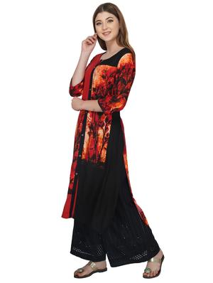 printed straight kurta - 17116276 - Standard Image - 2